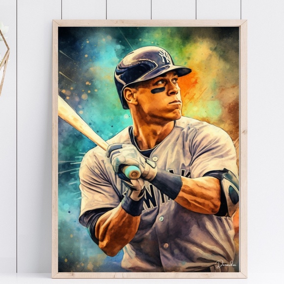 AARON JUDGE NEW YORK YANKEES SUPERSTAR POSTER ART PRINT 11x17 - Picture 1 of 2